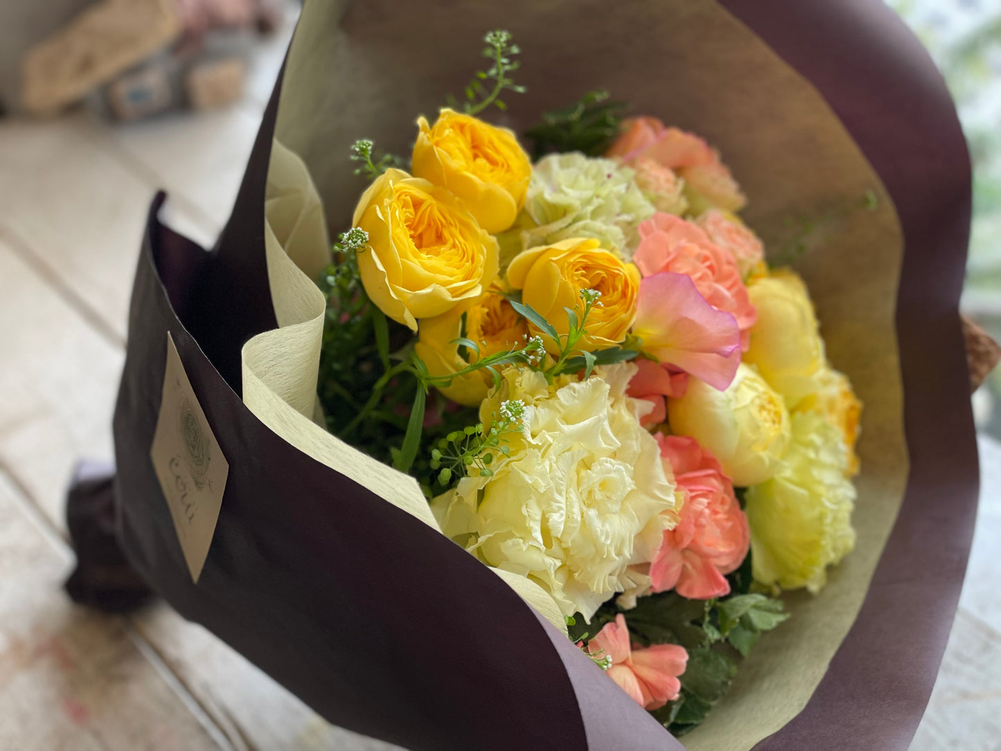 フレッシュブーケ メローイエローM