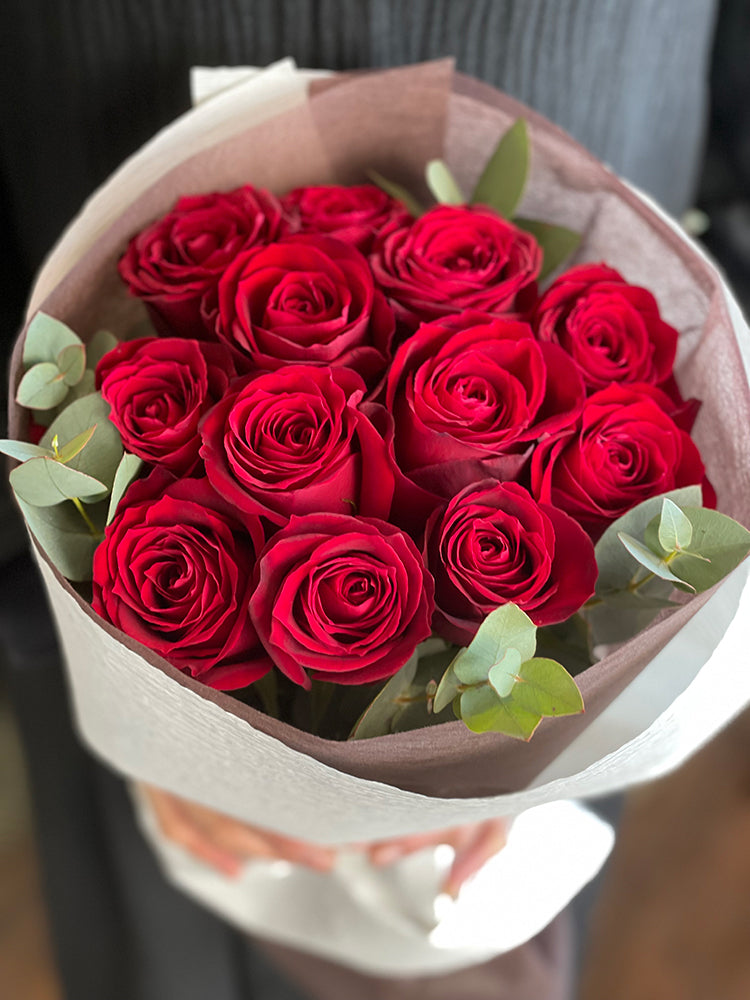 ダズンローズブーケ(レッド)