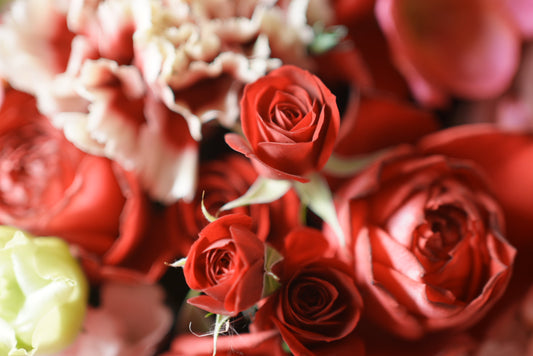 母の日フラワーアレンジメント 『ルビー・コンフィチュール S』